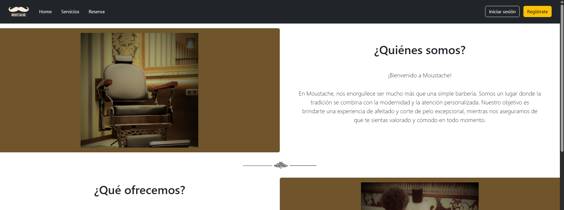 Screenshot of Moustache